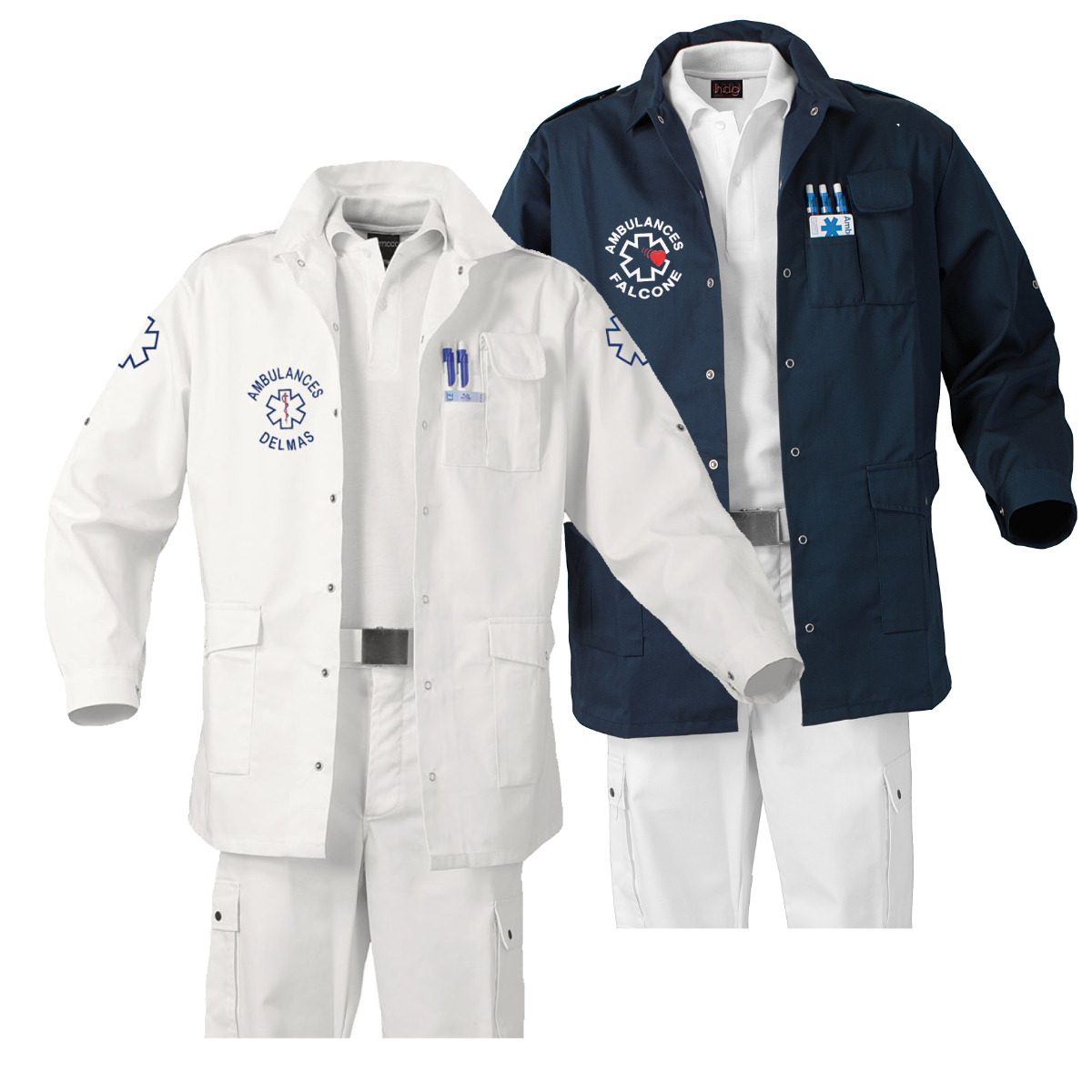 Saharienne blanche ou marine -